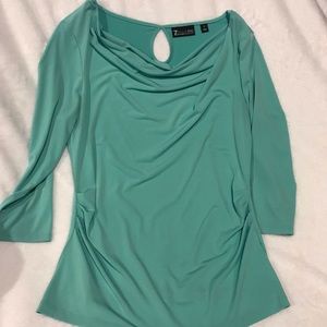 Aqua dressy top